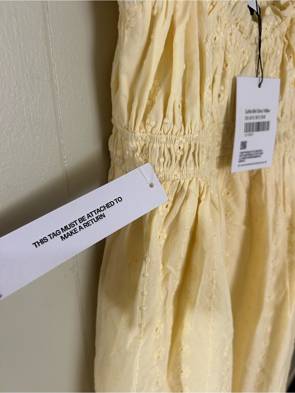 Princess Poly Carlita Mini eyelet Dress - Yellow - Picture 5 of 13